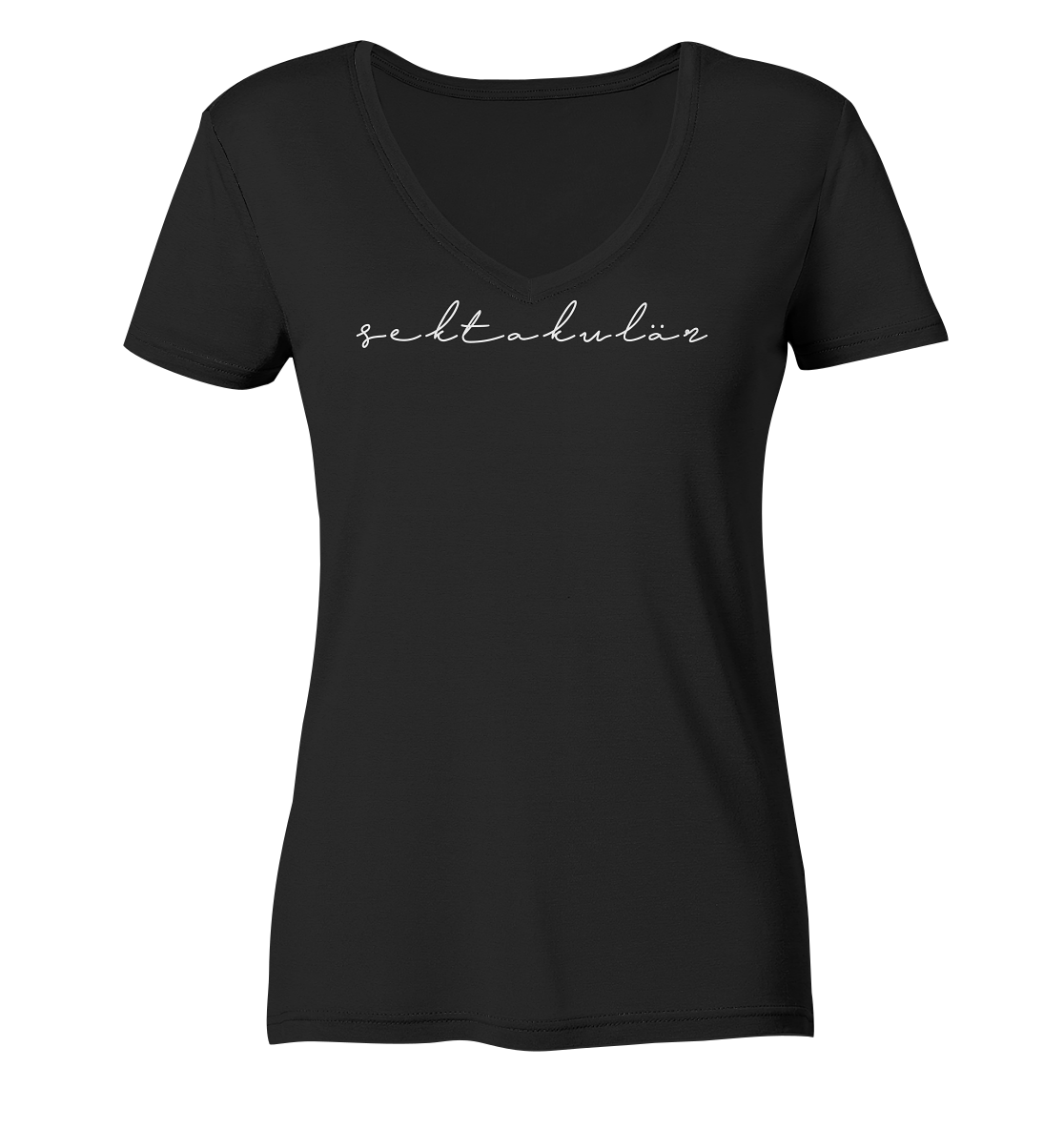 sektakulär_weiss - Frauen V-Neck Shirt