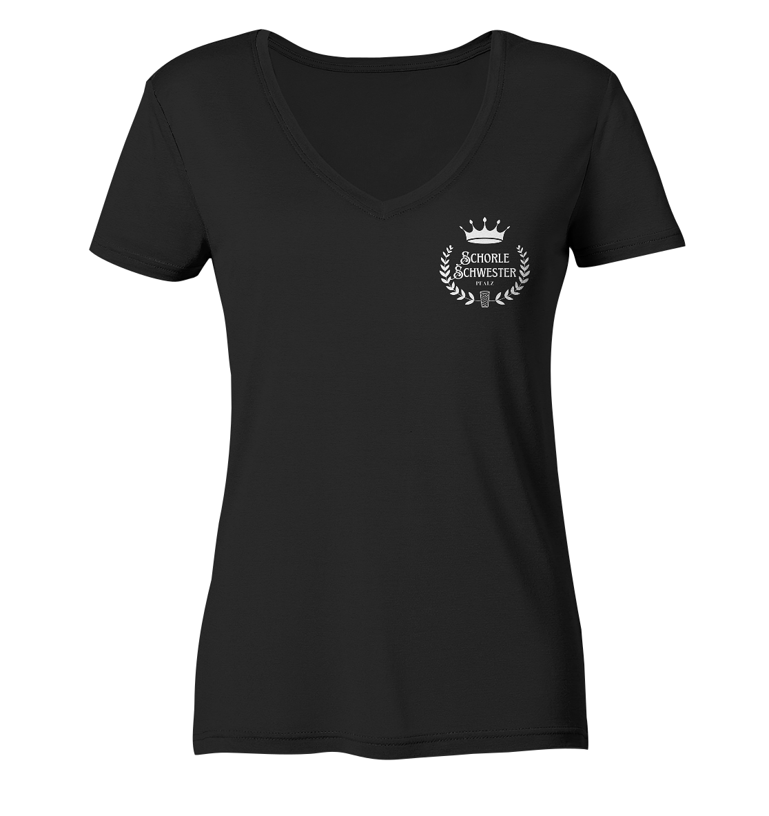 SchorleSchwester - Lorbeerkrone - Ladies V-Neck Shirt