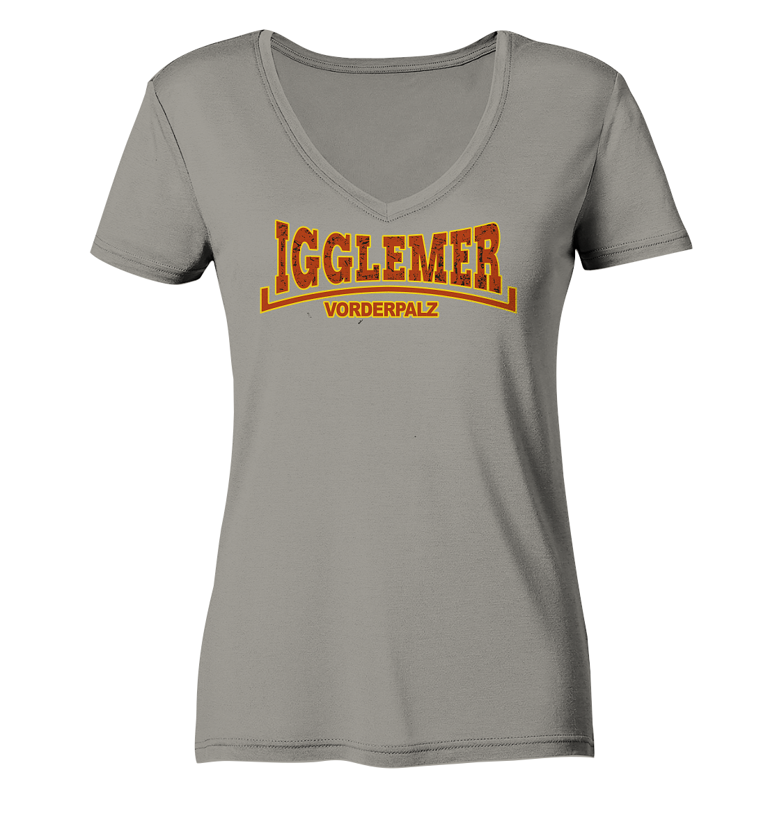 Dorfliebe - Igglemer Lonsdale mit Muster Frauen V-Neck Shirt