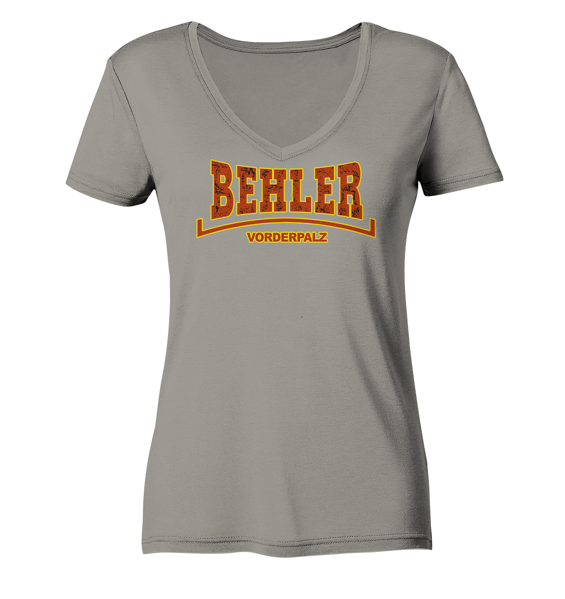 Dorfliebe - Behler Lonsdale mit Muster Frauen V-Neck Shirt