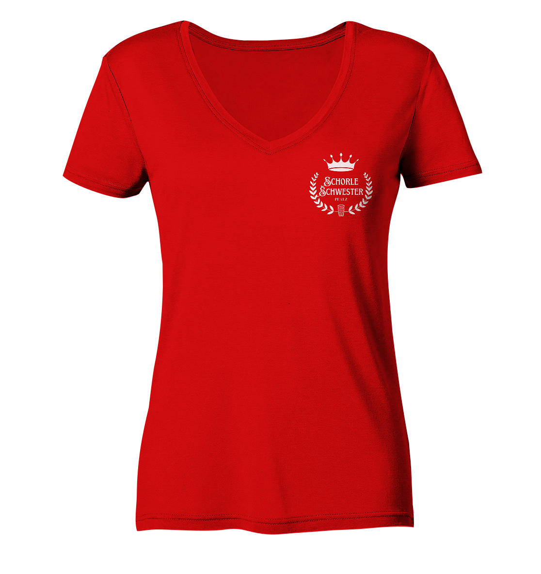 SchorleSchwester - Lorbeerkrone - Ladies V-Neck Shirt