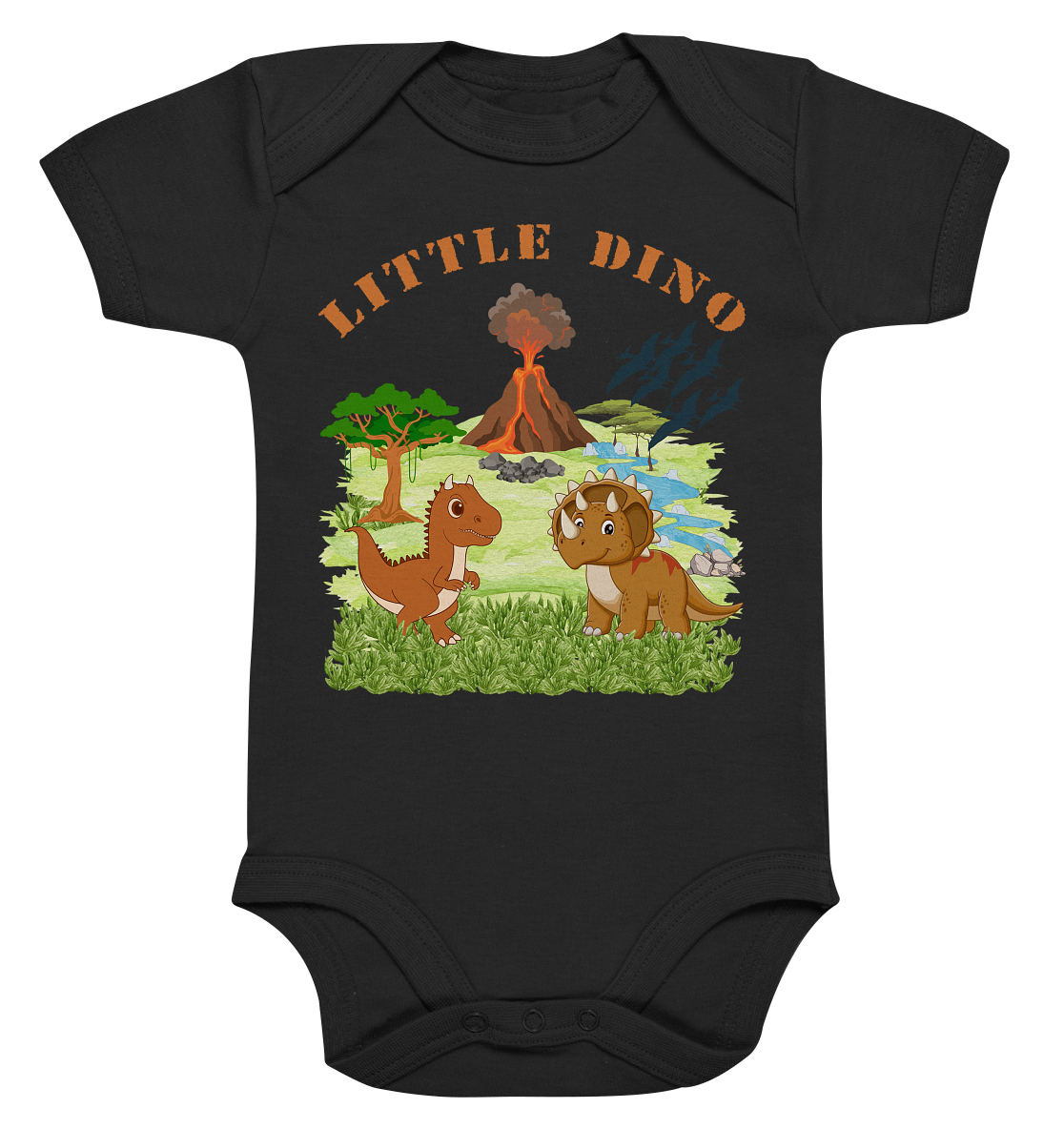 Little Dino - Organic Baby Bodysuit