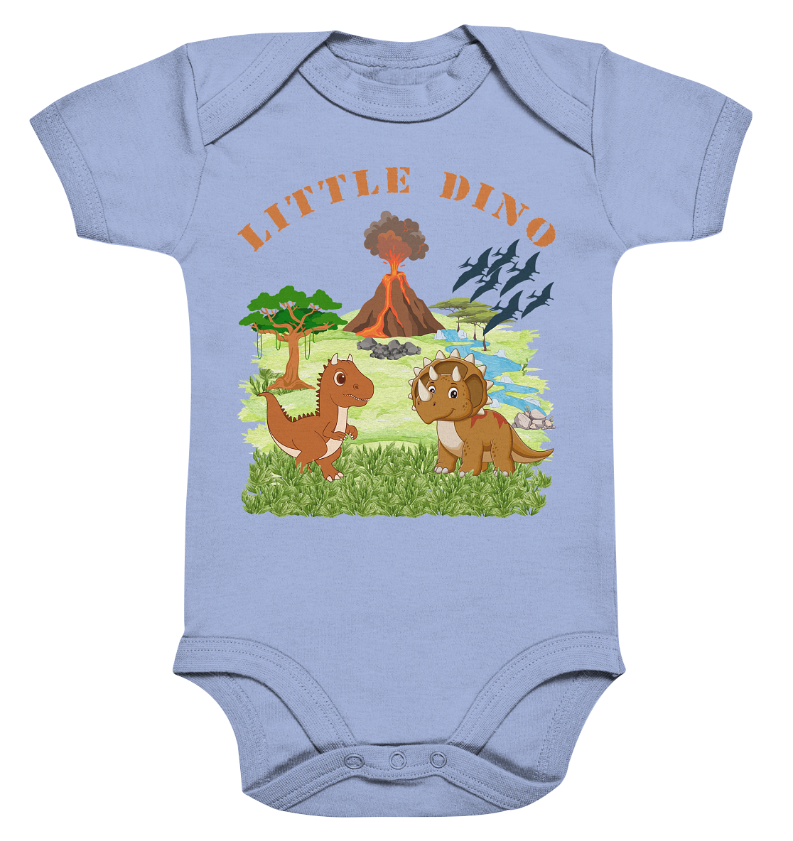 Little Dino - Organic Baby Bodysuit