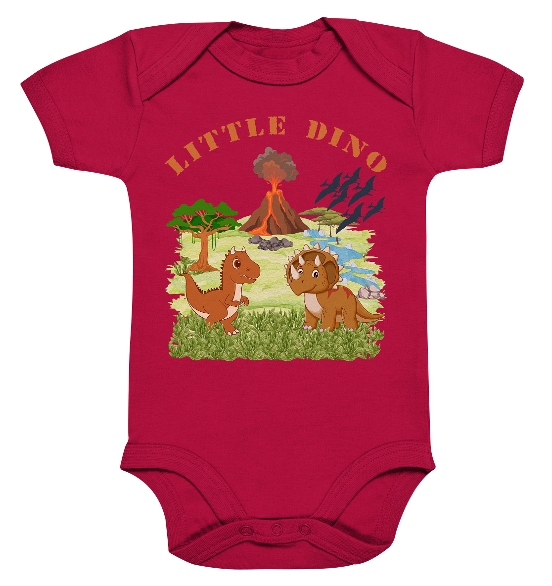 Little Dino - Organic Baby Bodysuit