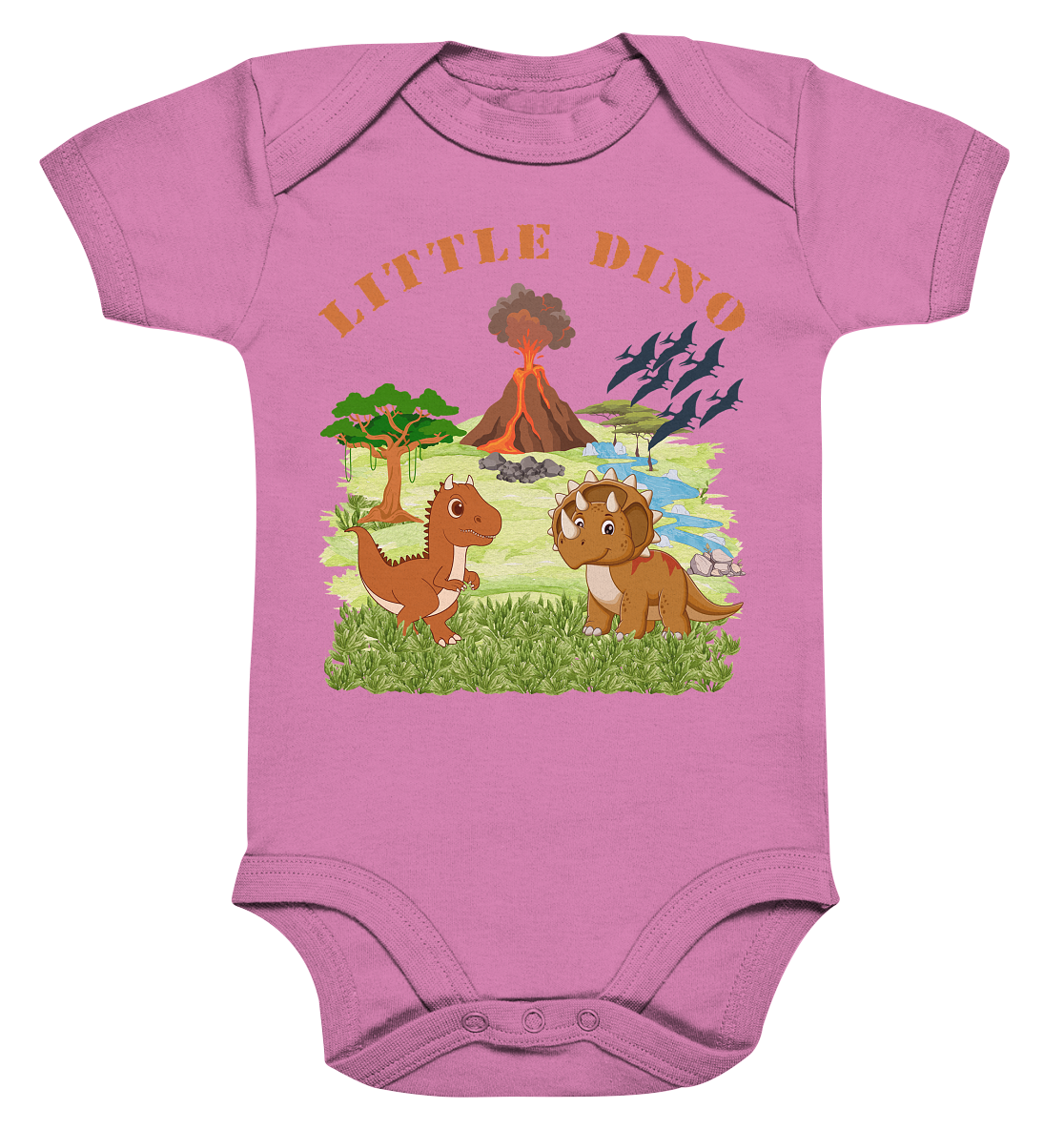 Little Dino - Organic Baby Bodysuit