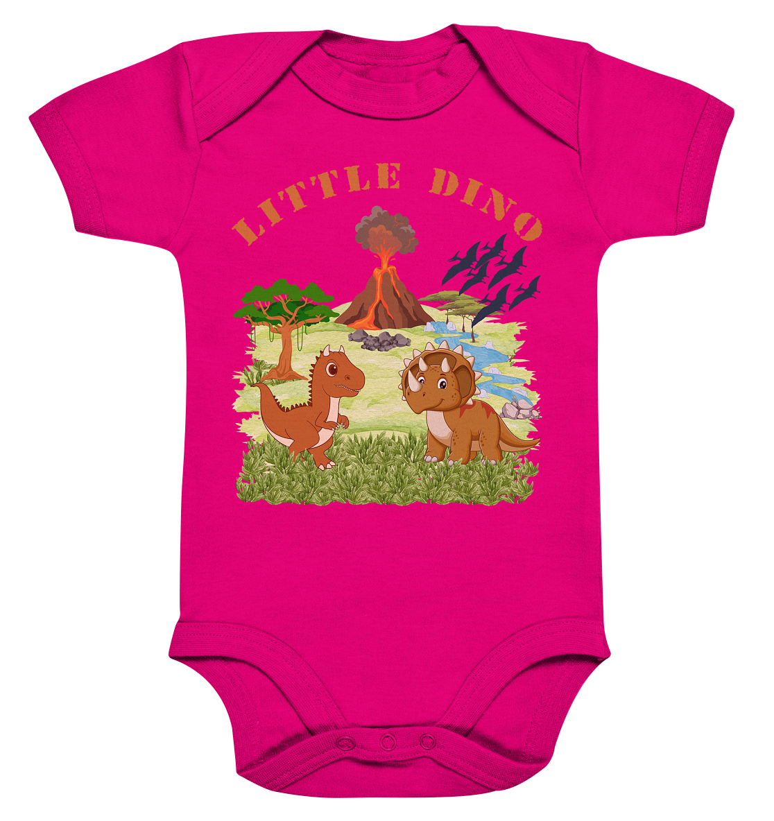 Little Dino - Organic Baby Bodysuit