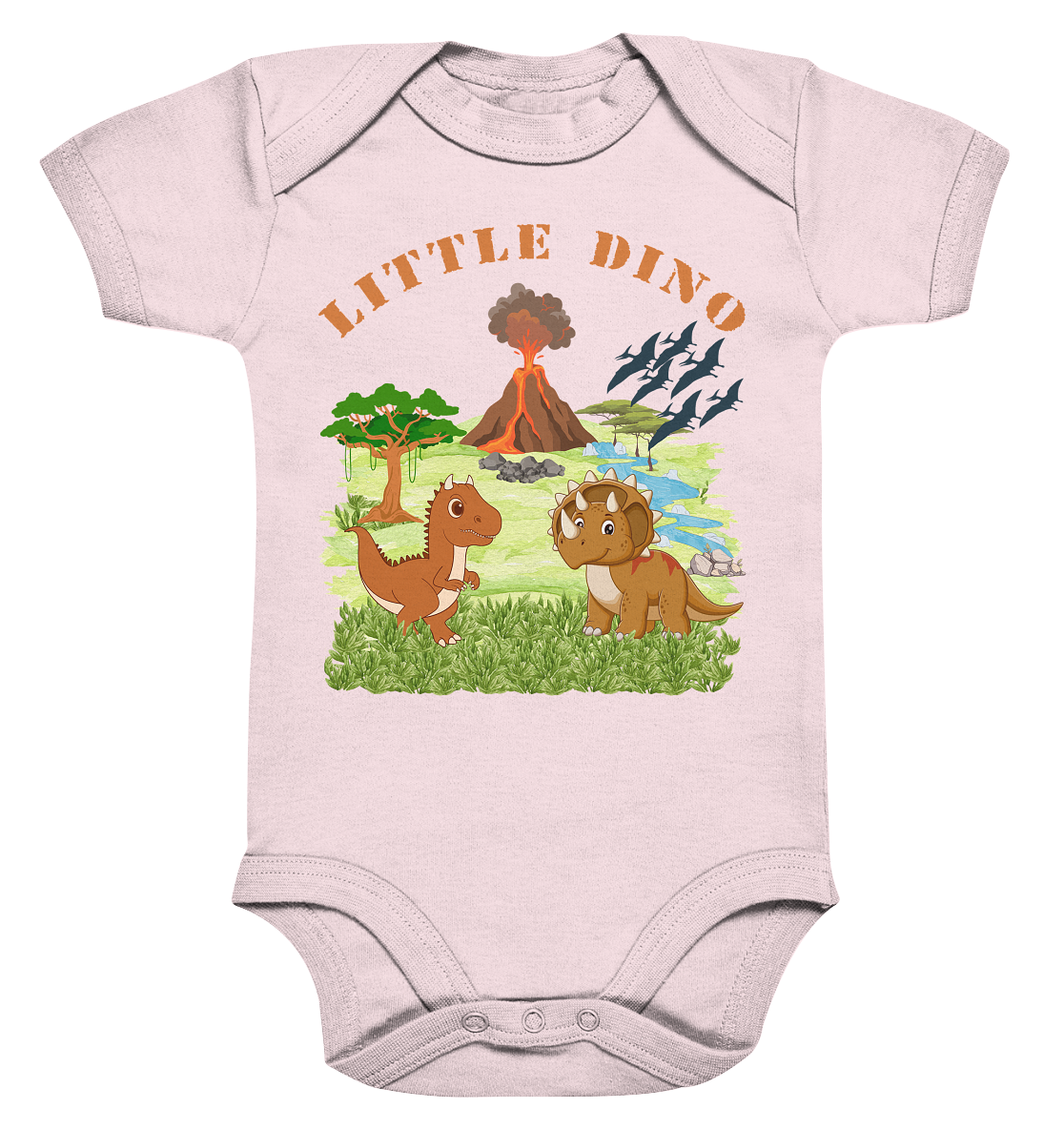 Little Dino - Organic Baby Bodysuit